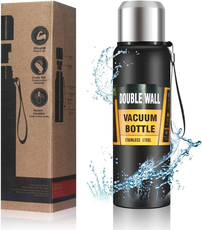 0334 304 Stainless Steel Vacuum Flask Water Bottle, Double Wall, Fridge Water Bottle, Leak Proof, Rust Proof, Hot & Cold Drinks, Gym BPA Free Camping for Sports, Outdoors Travel Home, For office/Gym/School (1500 ML) 0334 304 Stainless Steel Vacuum Flask Water Bottle, Double Wall, Fridge Water Bottle, Leak Proof, Rust Proof, Hot & Cold Drinks, Gym BPA Free Camping for Sports, Outdoors Travel Home, For office/Gym/School (1500 ML)